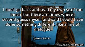 Englisches Zitat von Jason Aaron als Bild