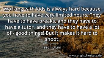 Englisches Zitat von Jason Blum als Bild