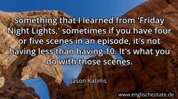 Englisches Zitat von Jason Katims als Bild