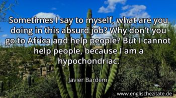 Englisches Zitat von Javier Bardem als Bild