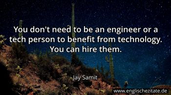 Englisches Zitat von Jay Samit als Bild