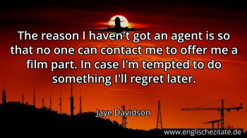Englisches Zitat von Jaye Davidson als Bild