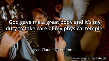 Englisches Zitat von Jean-Claude Van Damme als Bild