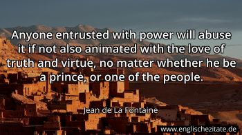 Englisches Zitat von Jean de La Fontaine als Bild