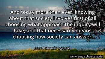 Englisches Zitat von Jean-Francois Lyotard als Bild