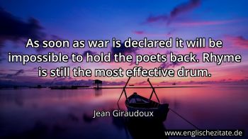 Englisches Zitat von Jean Giraudoux als Bild