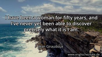 Englisches Zitat von Jean Giraudoux als Bild