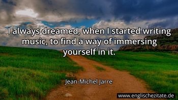 Englisches Zitat von Jean-Michel Jarre als Bild