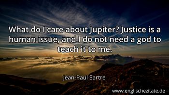 Englisches Zitat von Jean-Paul Sartre als Bild