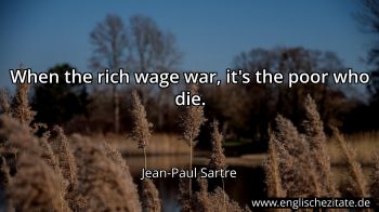 Englisches Zitat von Jean-Paul Sartre als Bild