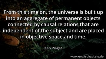 Englisches Zitat von Jean Piaget als Bild