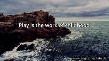 Englisches Zitat von Jean Piaget als Bild
