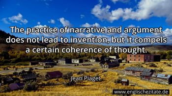 Englisches Zitat von Jean Piaget als Bild
