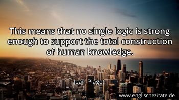 Englisches Zitat von Jean Piaget als Bild