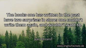 Englisches Zitat von Jean Rostand als Bild