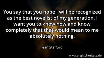 Englisches Zitat von Jean Stafford als Bild