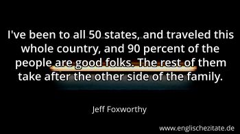 Englisches Zitat von Jeff Foxworthy als Bild