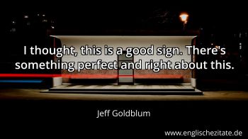 Englisches Zitat von Jeff Goldblum als Bild