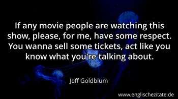 Englisches Zitat von Jeff Goldblum als Bild