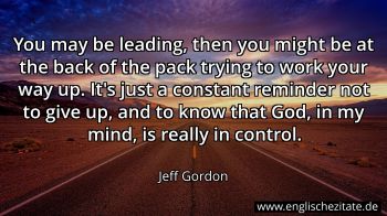 Englisches Zitat von Jeff Gordon als Bild