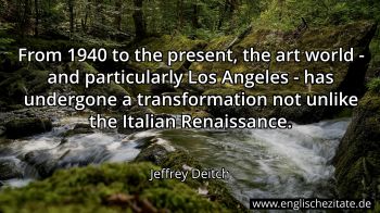 Englisches Zitat von Jeffrey Deitch als Bild