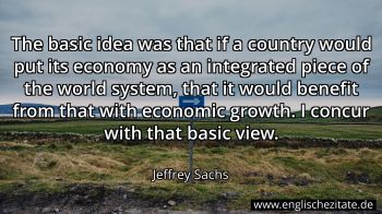 Englisches Zitat von Jeffrey Sachs als Bild