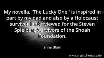 Englisches Zitat von Jenna Blum als Bild