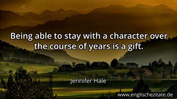 Englisches Zitat von Jennifer Hale als Bild
