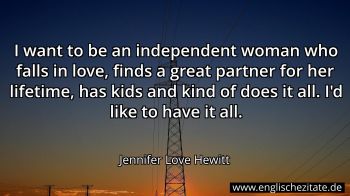 Englisches Zitat von Jennifer Love Hewitt als Bild