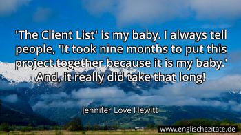 Englisches Zitat von Jennifer Love Hewitt als Bild