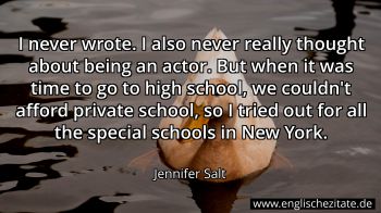 Englisches Zitat von Jennifer Salt als Bild