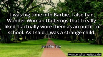 Englisches Zitat von Jennifer Sky als Bild