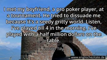 Englisches Zitat von Jennifer Tilly als Bild