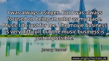 Englisches Zitat von Jeremy Renner als Bild