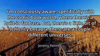 Englisches Zitat von Jeremy Renner als Bild