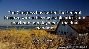 Englisches Zitat von Jerome Powell als Bild