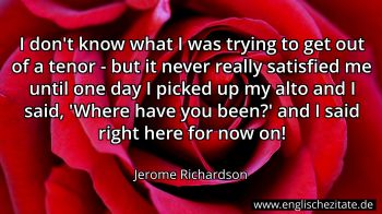 Englisches Zitat von Jerome Richardson als Bild