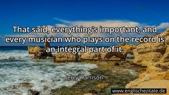 Englisches Zitat von Jerry Harrison als Bild