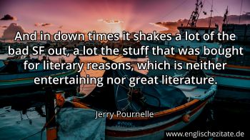 Englisches Zitat von Jerry Pournelle als Bild