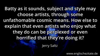 Englisches Zitat von Jerry Saltz als Bild
