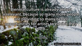 Englisches Zitat von Jerry Saltz als Bild