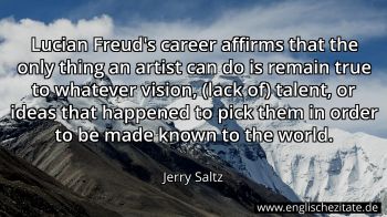 Englisches Zitat von Jerry Saltz als Bild
