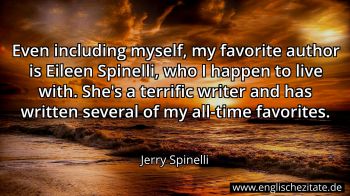 Englisches Zitat von Jerry Spinelli als Bild