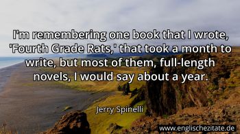 Englisches Zitat von Jerry Spinelli als Bild
