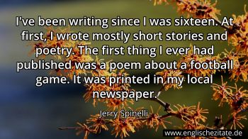 Englisches Zitat von Jerry Spinelli als Bild