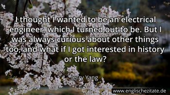 Englisches Zitat von Jerry Yang als Bild