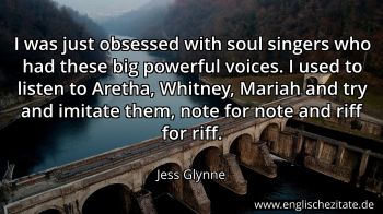 Englisches Zitat von Jess Glynne als Bild