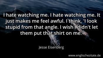 Englisches Zitat von Jesse Eisenberg als Bild