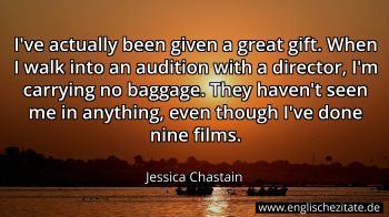 Englisches Zitat von Jessica Chastain als Bild