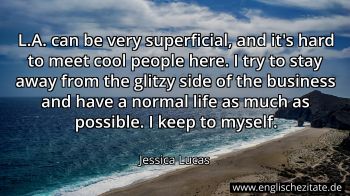 Englisches Zitat von Jessica Lucas als Bild